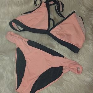 Rip Curl bikini peach & Grey Reversable bottom